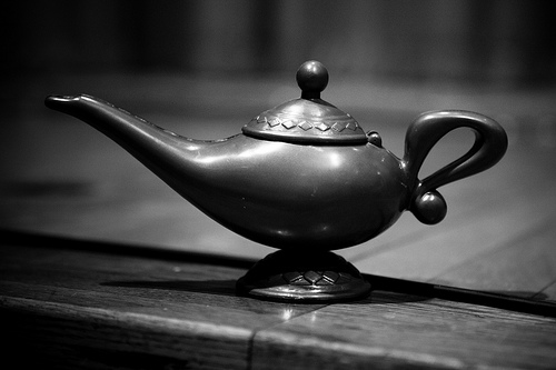 magic-lamp-black-and-white