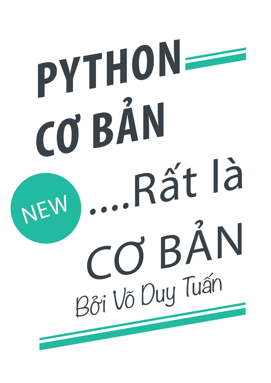 Cover sách Python rất là cơ bản